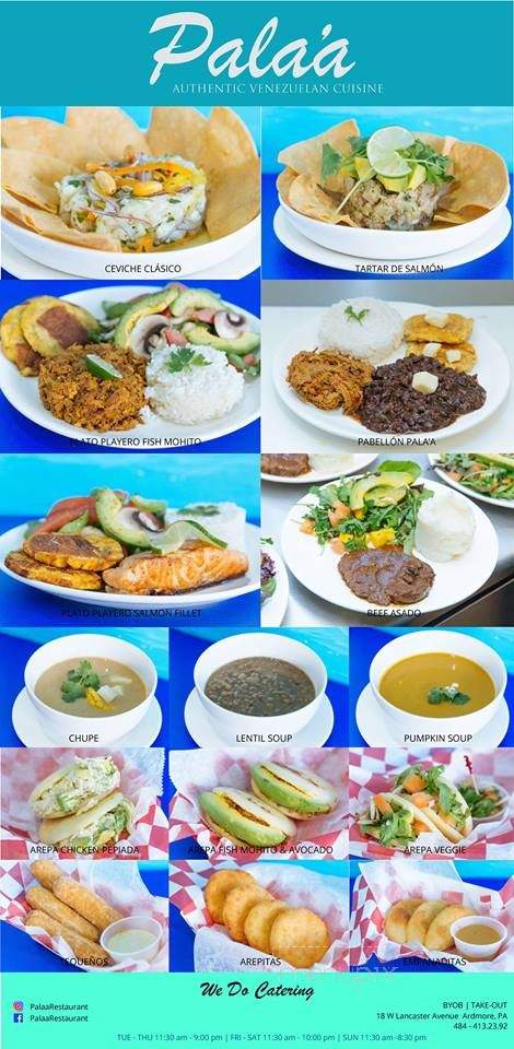 Pala'a Latin American Seafood - Ardmore, PA menu_pic