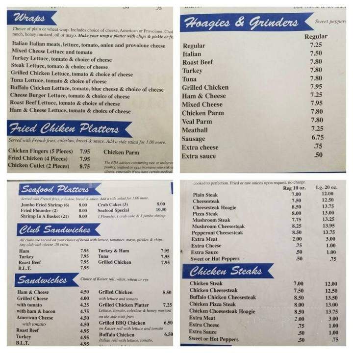 Dino's Style Pizza - Glenolden, PA menu_pic