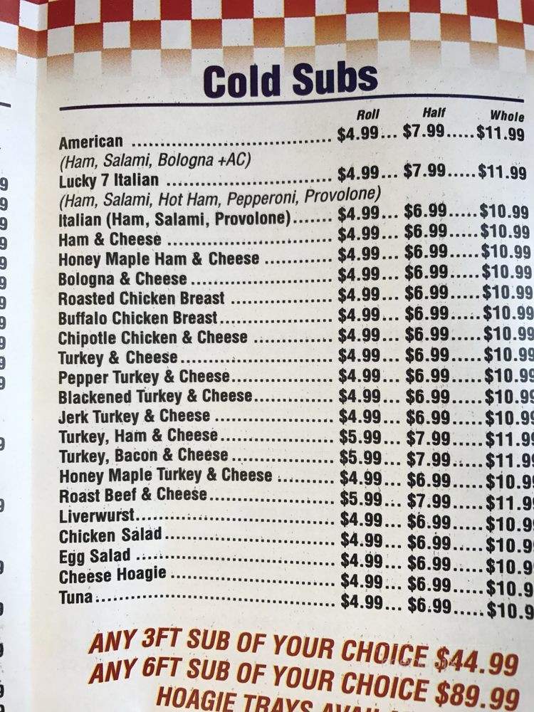 Lucky 7 Deli Fried Chicken - Horsham, PA menu_pic