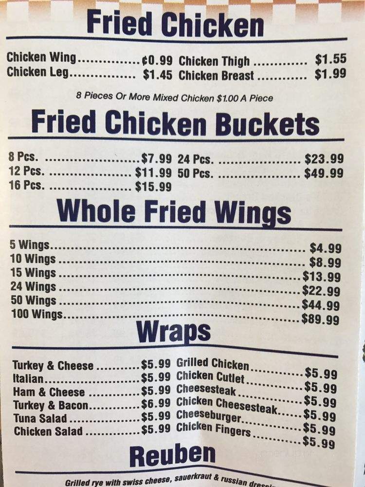 Lucky 7 Deli Fried Chicken - Horsham, PA menu_pic