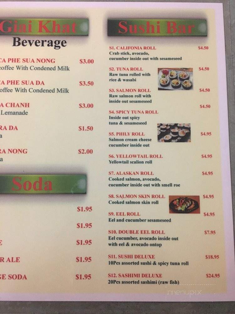 Viet Tokyo Cuisine - Levittown, PA menu_pic