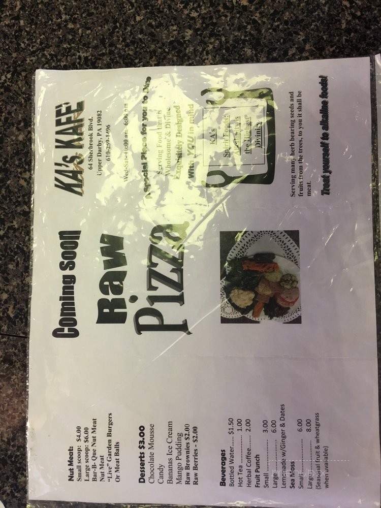 KA's KAFE - Upper Darby, PA menu_pic