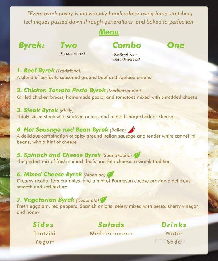 Authentik Byrek - Philadelphia, PA menu_pic