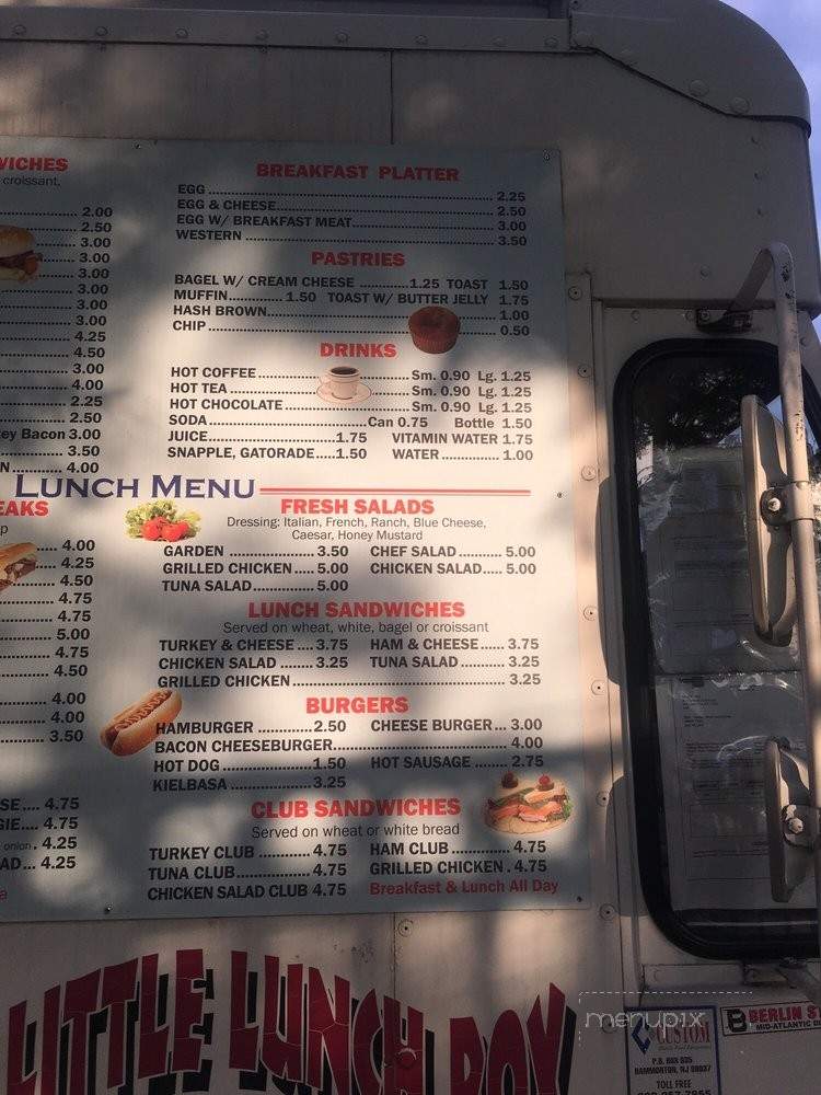Pete's Little Lunch Box Truck - Philadelphia, PA menu_pic