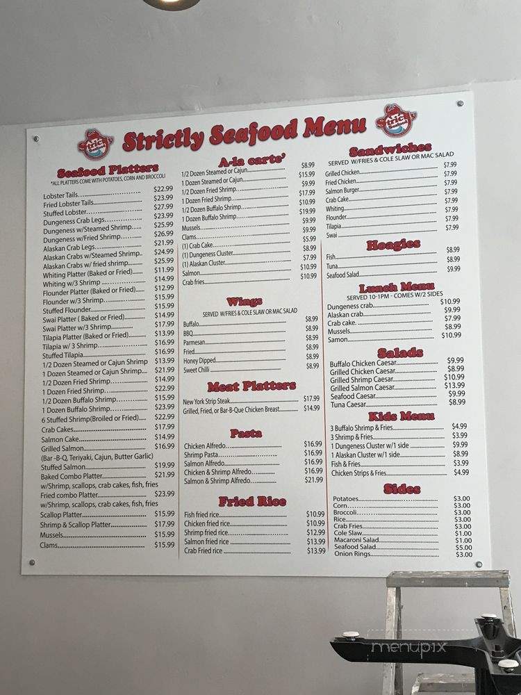 Strictly Seafood - Philadelphia, PA menu_pic