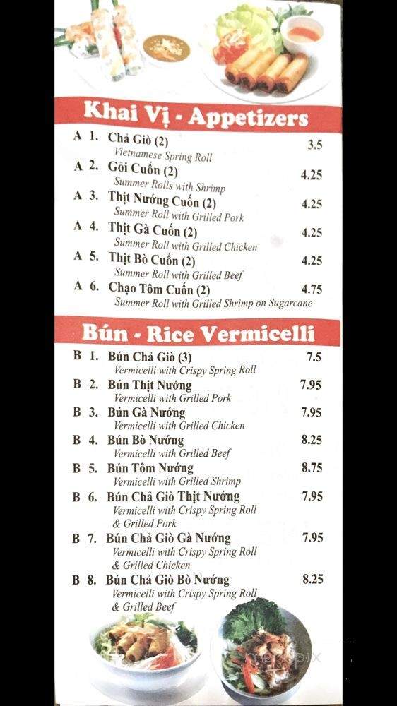 Yummy Pho - Philadelphia, PA menu_pic