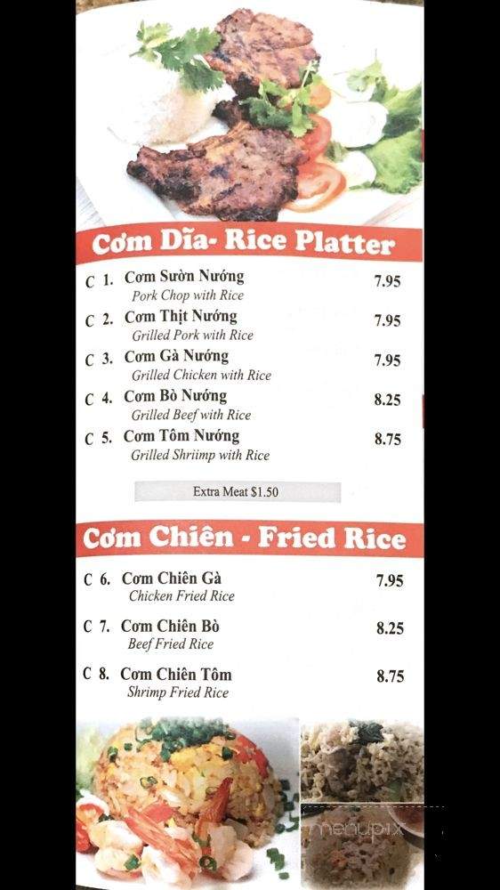 Yummy Pho - Philadelphia, PA menu_pic