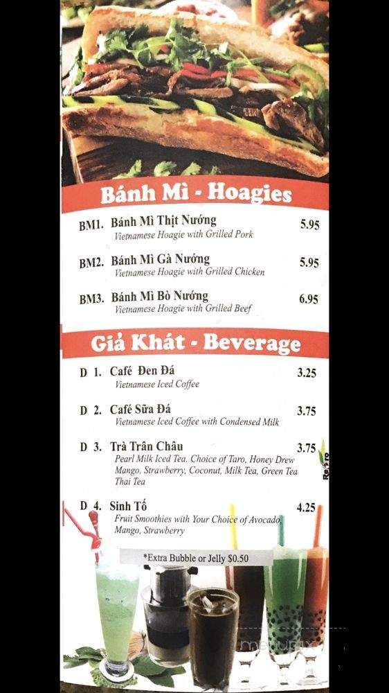 Yummy Pho - Philadelphia, PA menu_pic