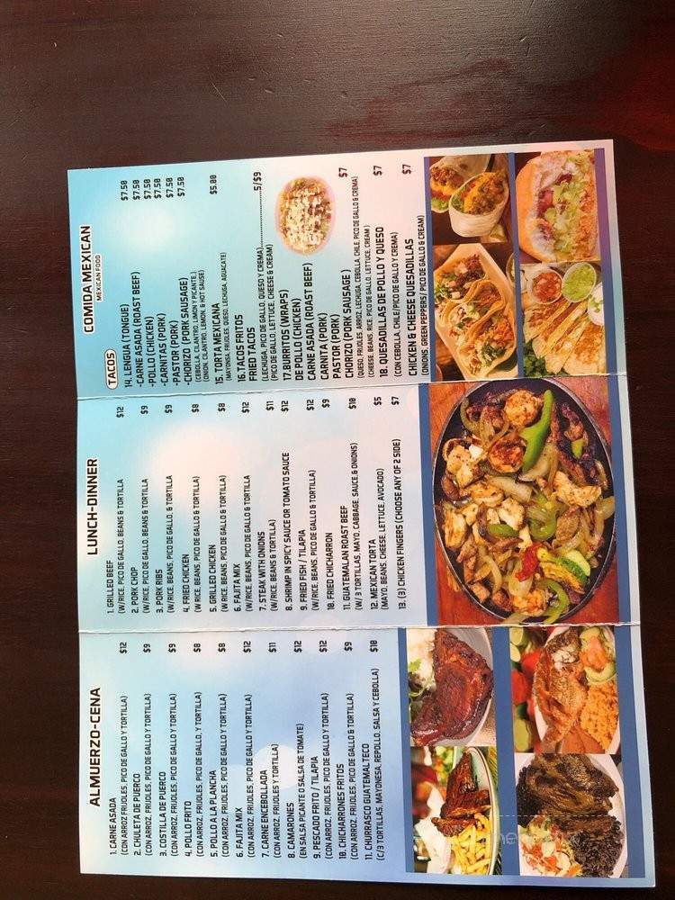 Pupuseria Sabor Latino II - Philadelphia, PA menu_pic