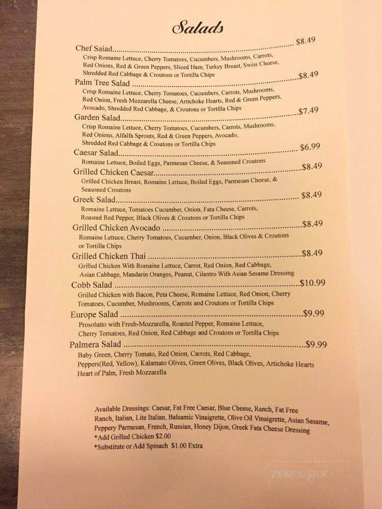 Palmera Coffee - Philadelphia, PA menu_pic