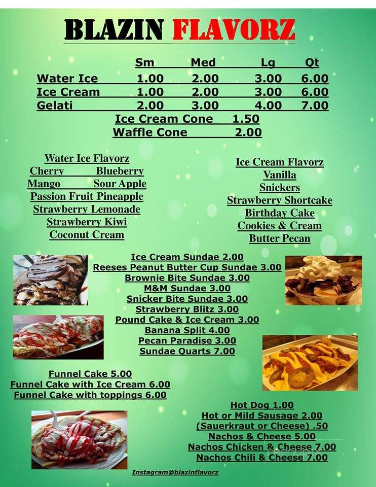 Blazin Flavorz - Philadelphia, PA menu_pic