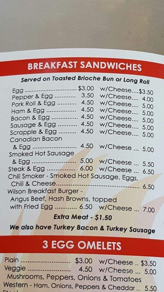 Wilson's Torresdale Grill - Philadelphia, PA menu_pic