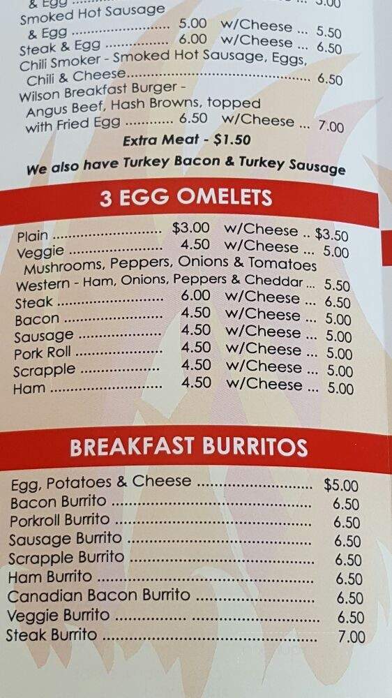 Wilson's Torresdale Grill - Philadelphia, PA menu_pic