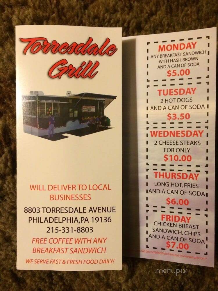 Wilson's Torresdale Grill - Philadelphia, PA menu_pic