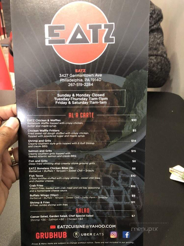 Eatz Cuisine - Philadelphia, PA menu_pic