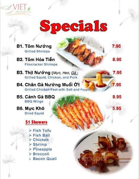 Viet Kitchen - Philadelphia, PA menu_pic