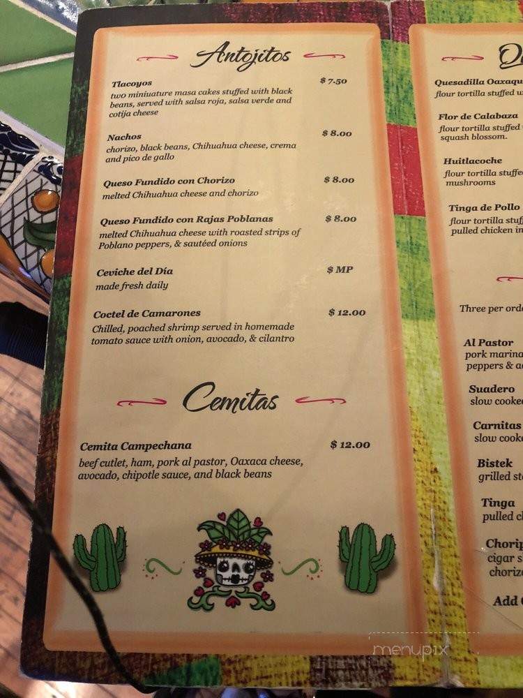 Frida - Philadelphia, PA menu_pic