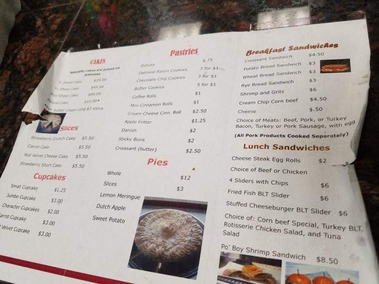 Gilben's Bakery - Philadelphia, PA menu_pic