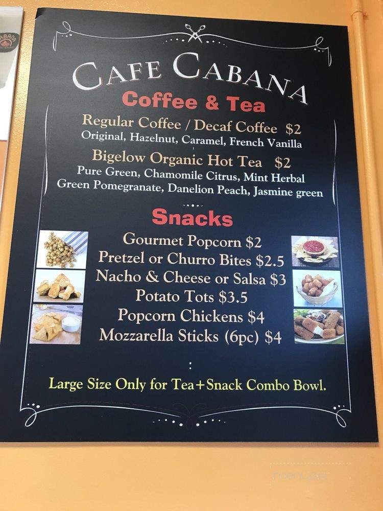 Cafe Cabana - Lansdale, PA menu_pic