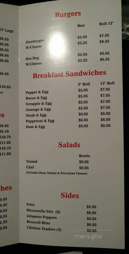 Casapulla's Subs & Steaks - Bear, DE menu_pic