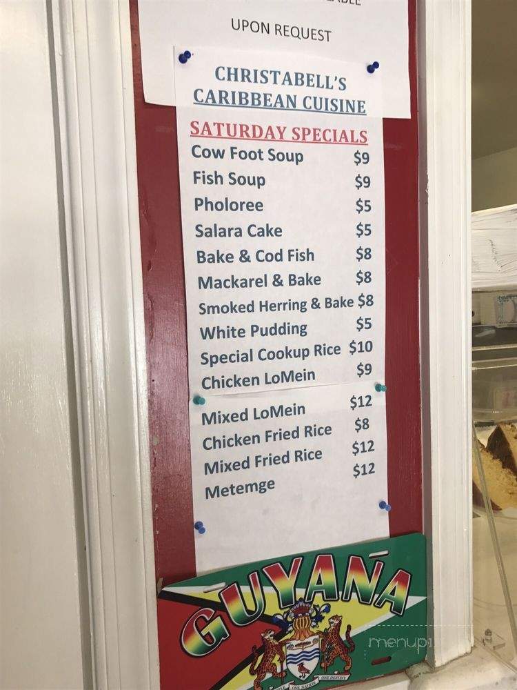 Christa-Bell's Caribbean Cuisine - Wilmington, DE menu_pic