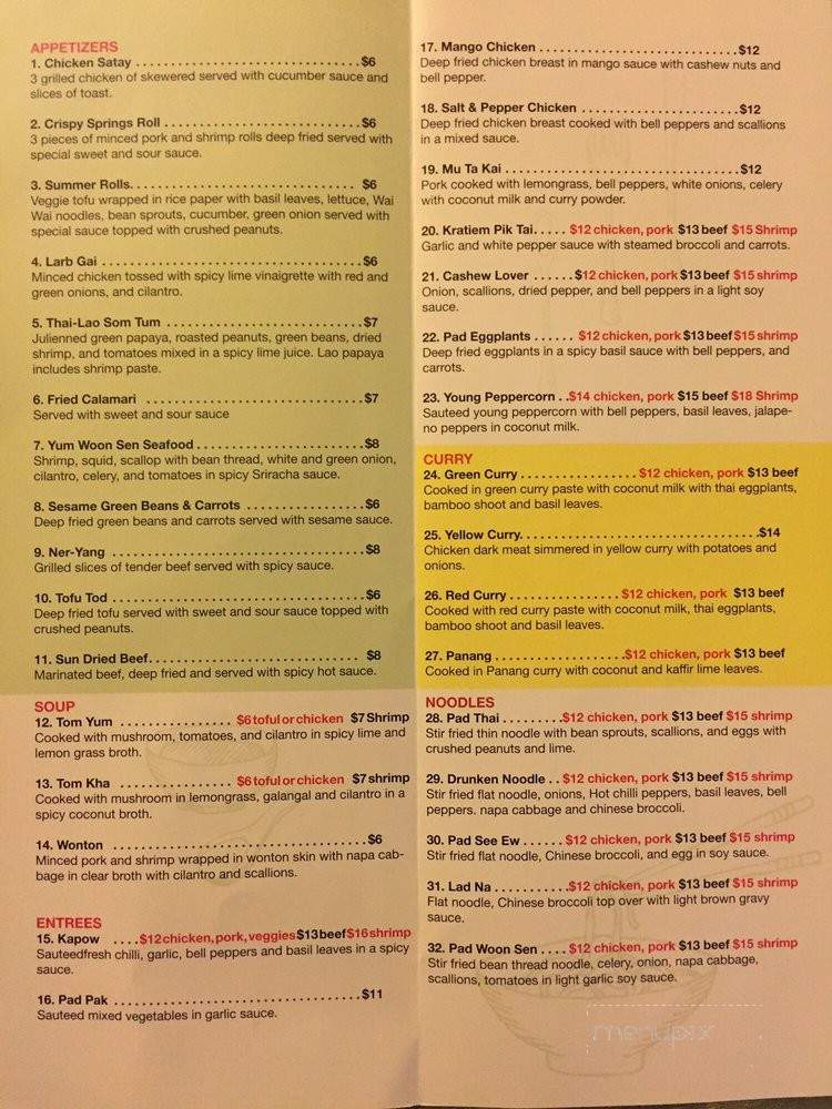 Sabydee - Washington, DC menu_pic
