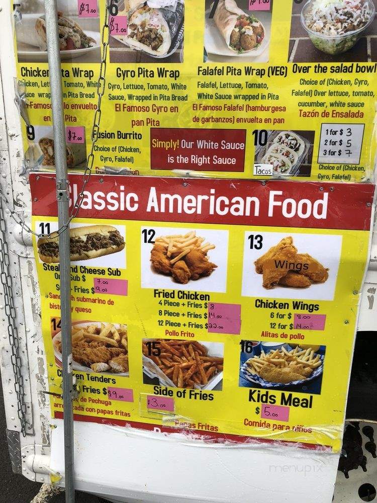 Menu of Halal Kitchen Food Truck in Chantilly, VA 20152