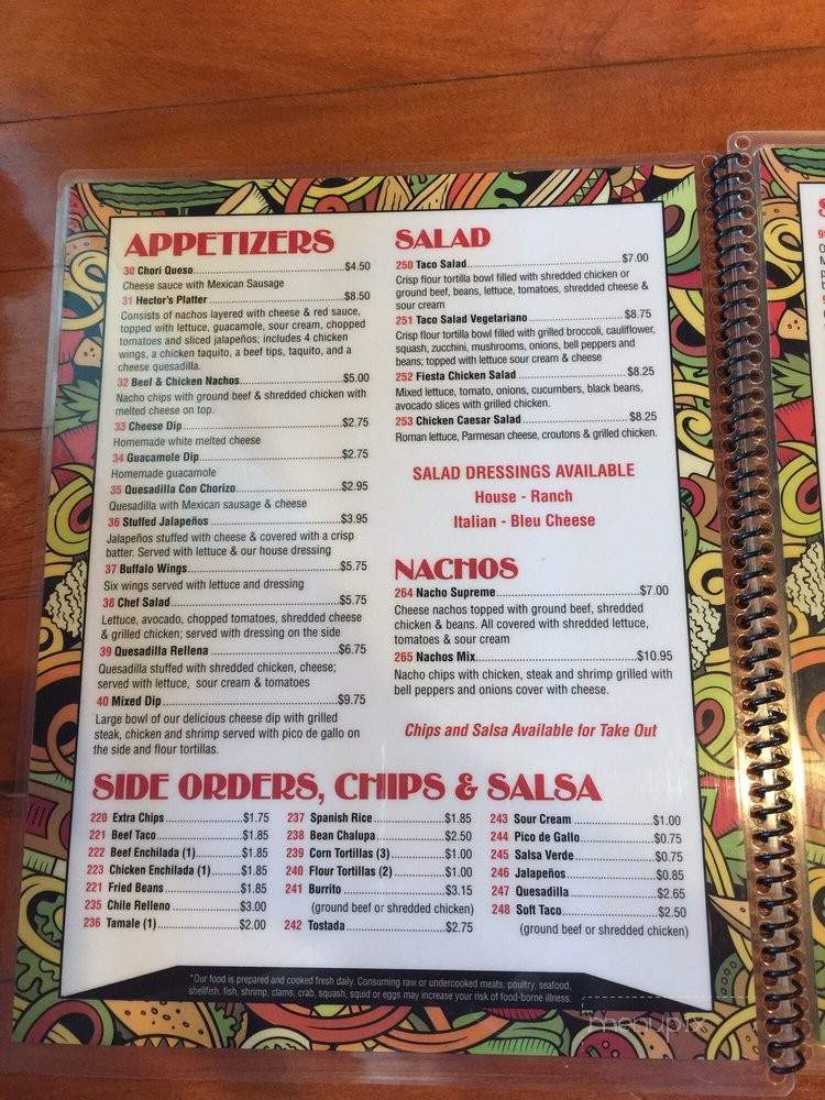 Hector's of Nokesville - Nokesville, VA menu_pic