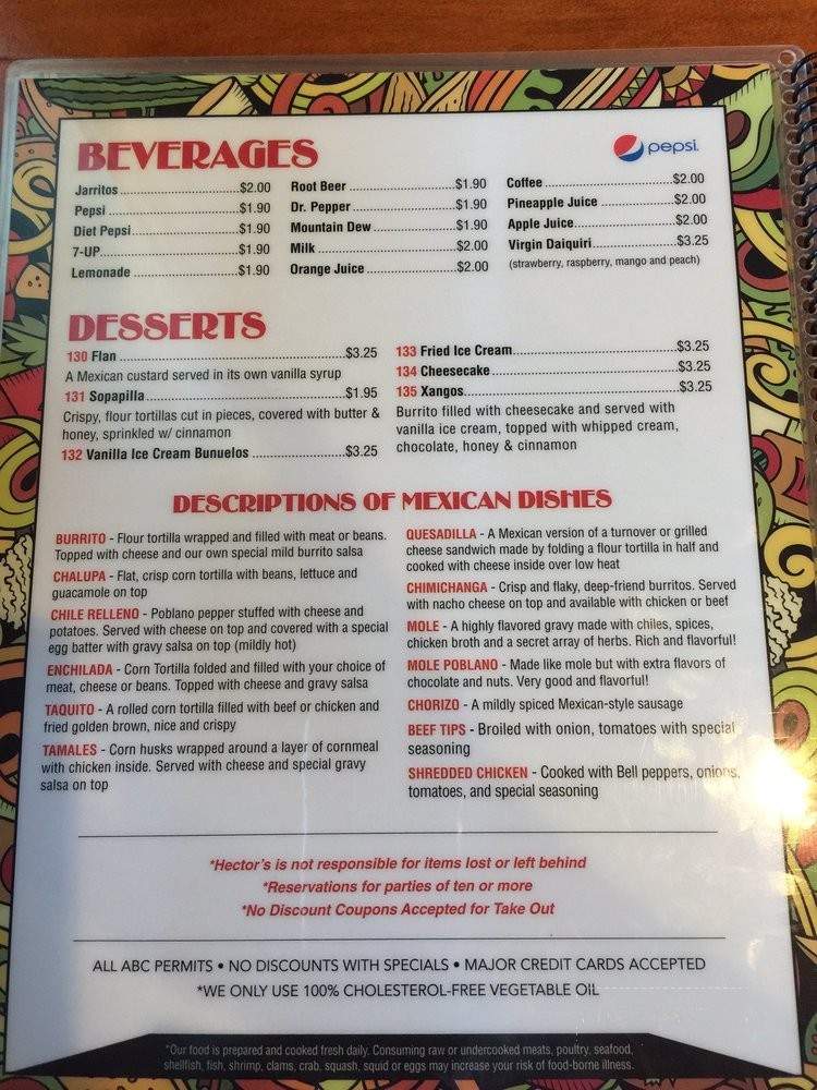 Hector's of Nokesville - Nokesville, VA menu_pic