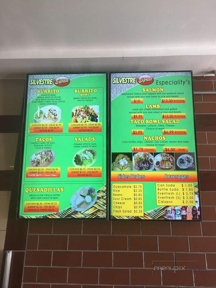 Silvestre Express - Suitland, MD menu_pic