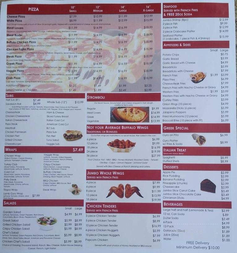 Aberdeen Pizza & Subs - Aberdeen, MD menu_pic