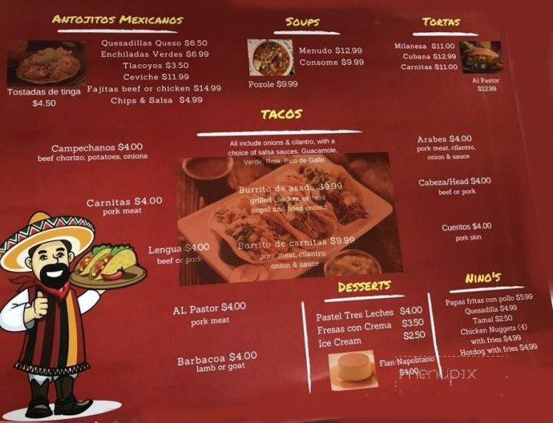 Taqueria - Finksburg, MD menu_pic