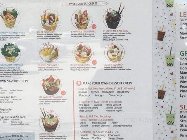 The Crepe Escape - Catonsville, MD menu_pic
