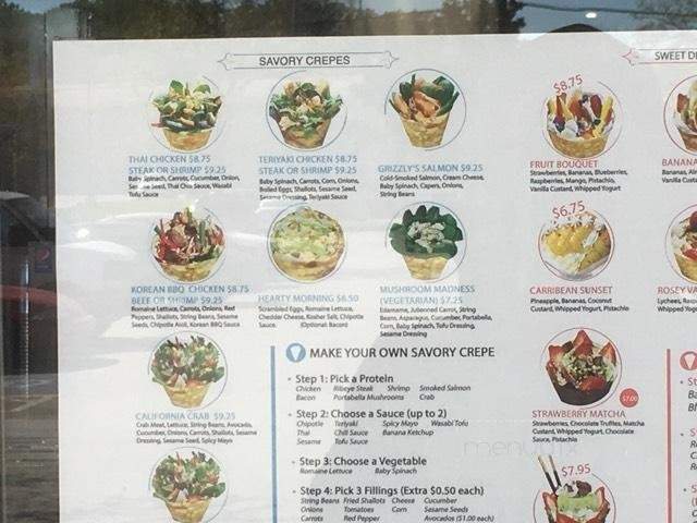 The Crepe Escape - Catonsville, MD menu_pic