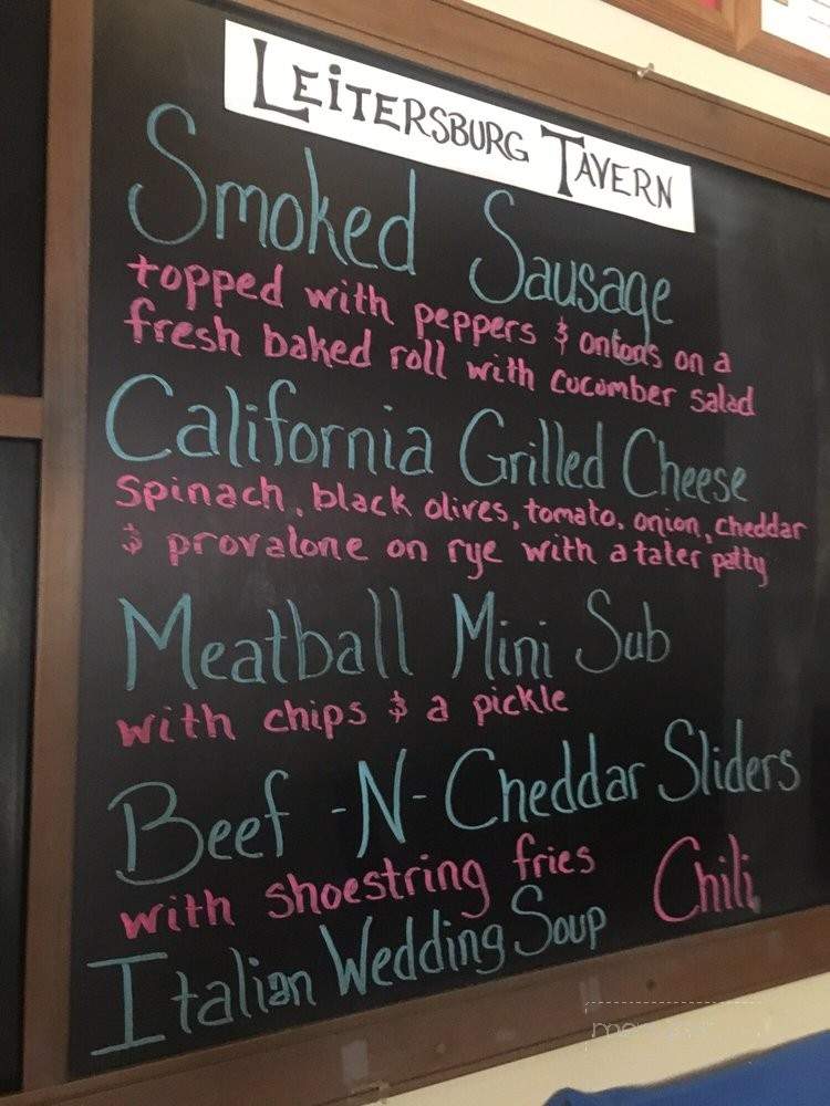 Leitersburg Tavern - Hagerstown, MD menu_pic