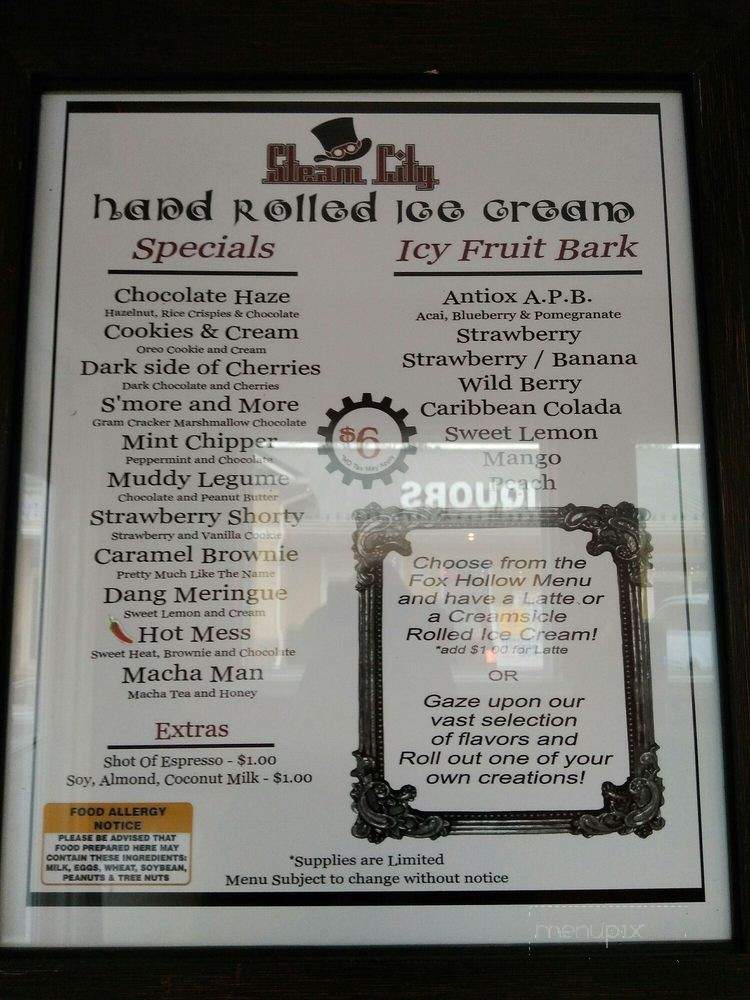 Fox Hollow Coffee - North East, MD menu_pic