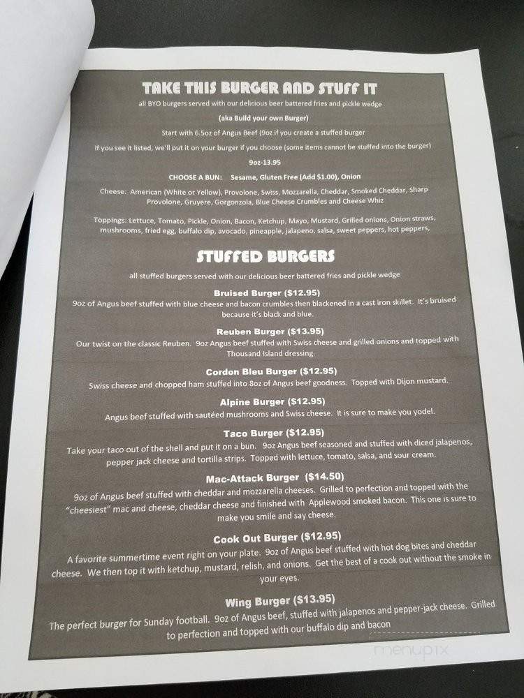 Stuffers Grill and Beer Pub - Elkton, MD menu_pic