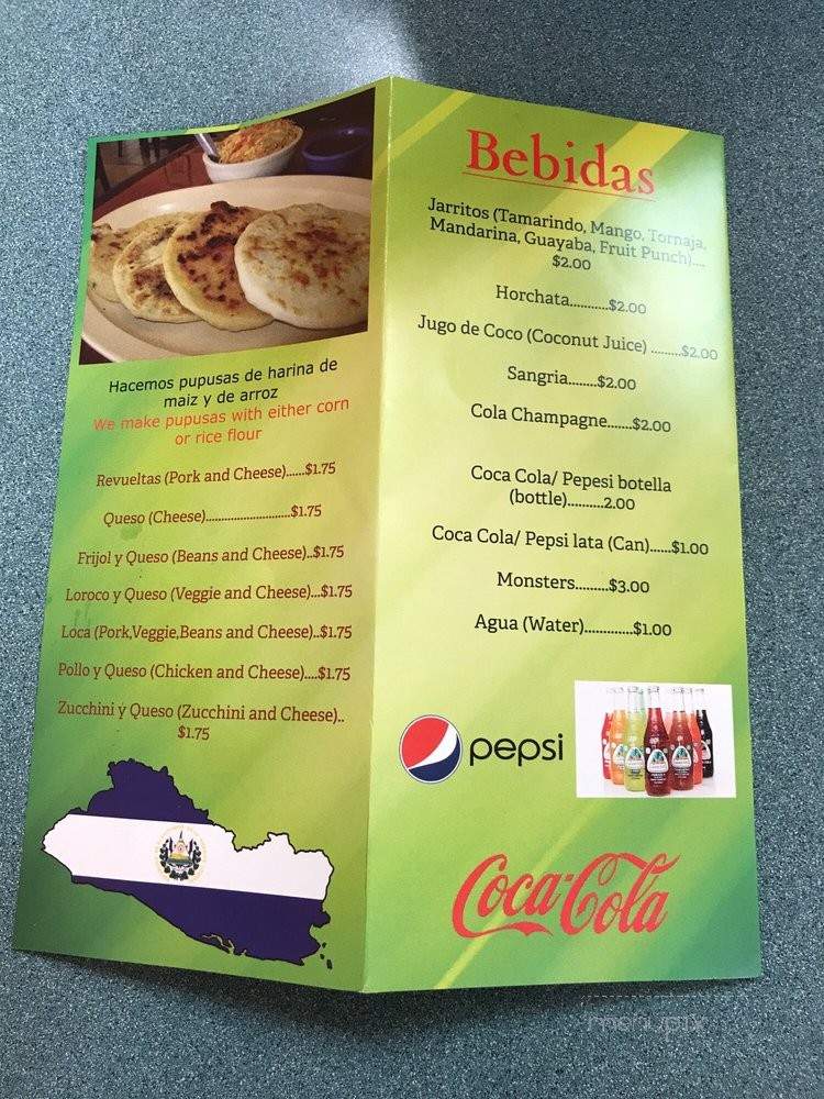 Pupuseria Juanita - Fredericksburg, VA menu_pic