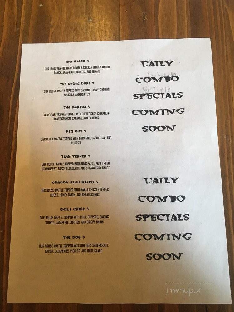 Capitol Waffle Shop - Richmond, VA menu_pic