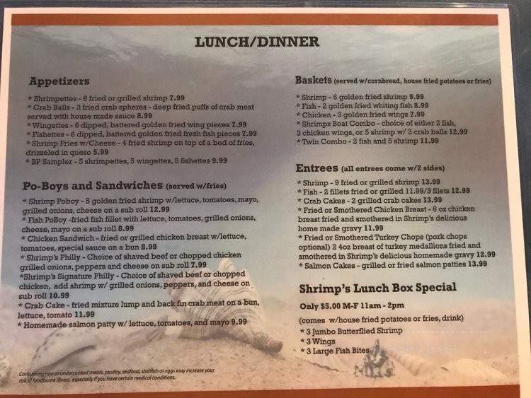 Shrimps - Richmond, VA menu_pic