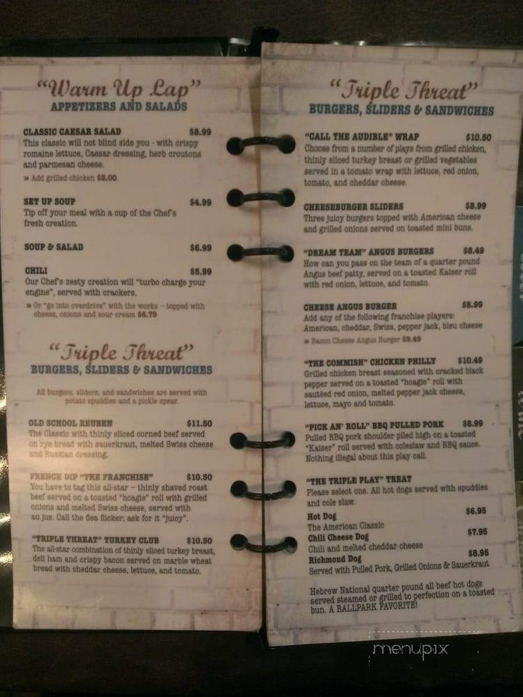 Club level Grille - Richmond, VA menu_pic