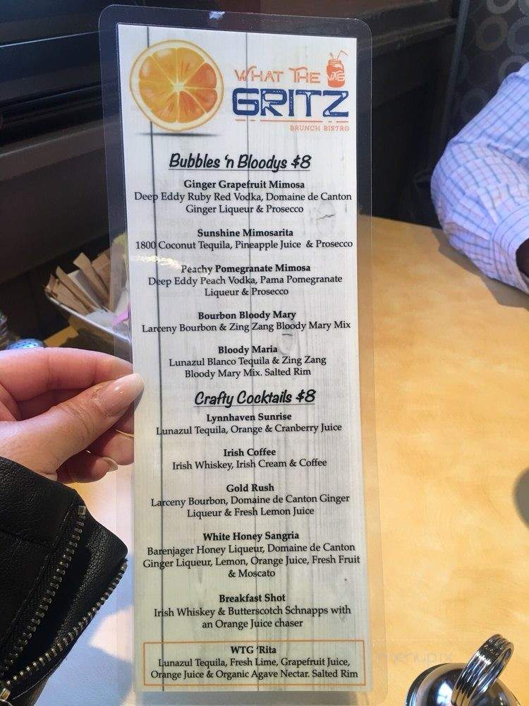 What the Gritz - Virginia Beach, VA menu_pic