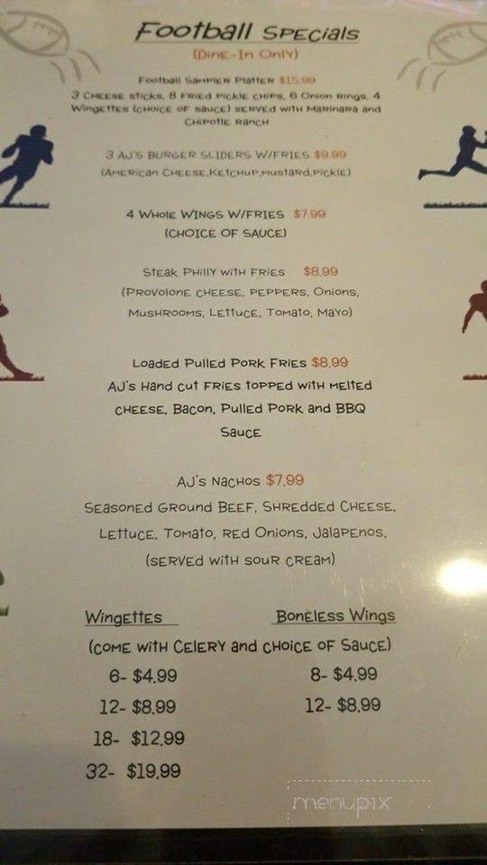 AJs Sports Grille and Smokehouse - Newport News, VA menu_pic