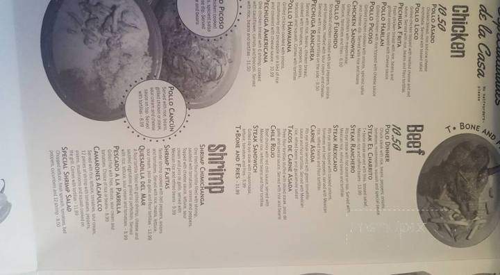 El Charrito - Zwolle, LA menu_pic