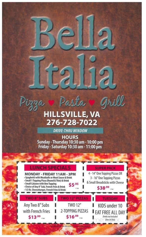 /30658289/Bella-Italia-Restaurant-Hillsville-VA - Hillsville, VA