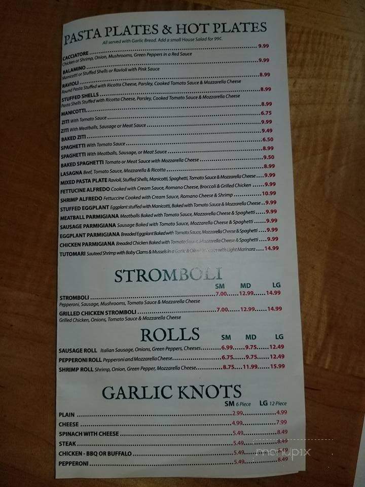Bella Italia Restaurant - Hillsville, VA menu_pic