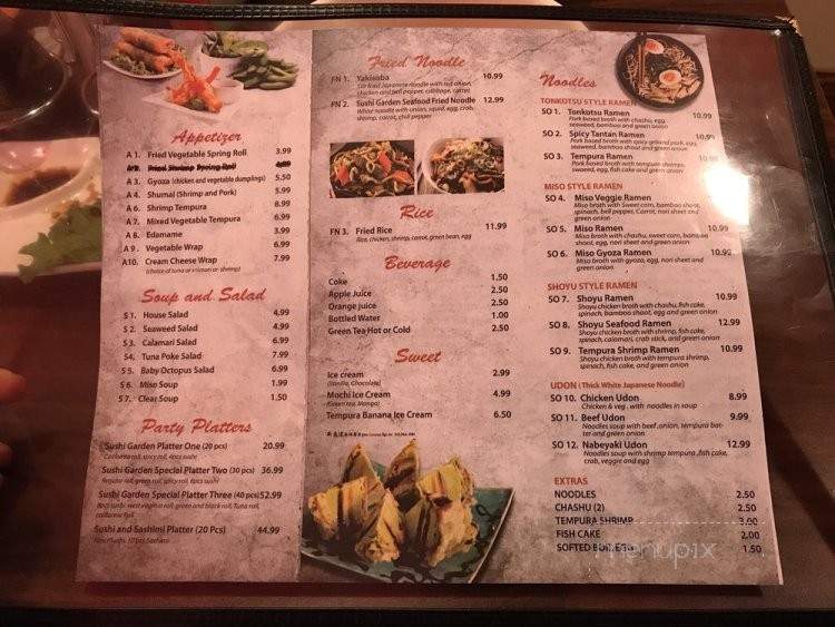 Sushi Garden: Sushi and Noodle - South Charleston, WV menu_pic