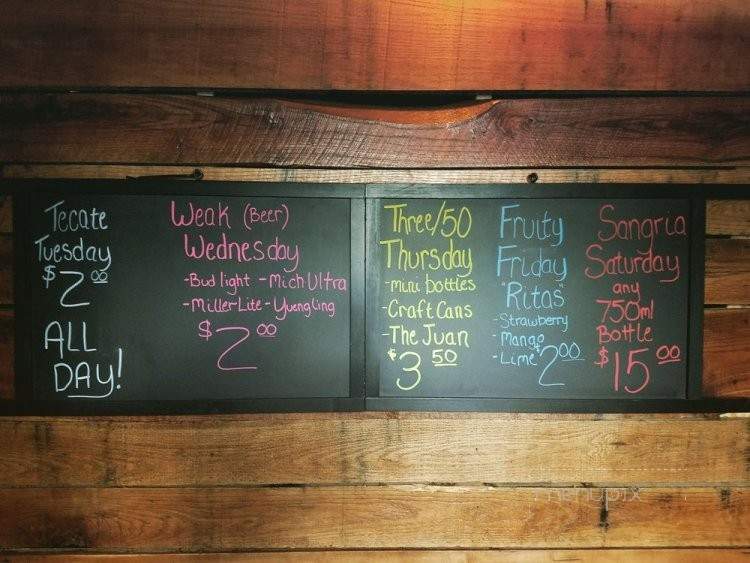 Tacoholix - Wheeling, WV menu_pic