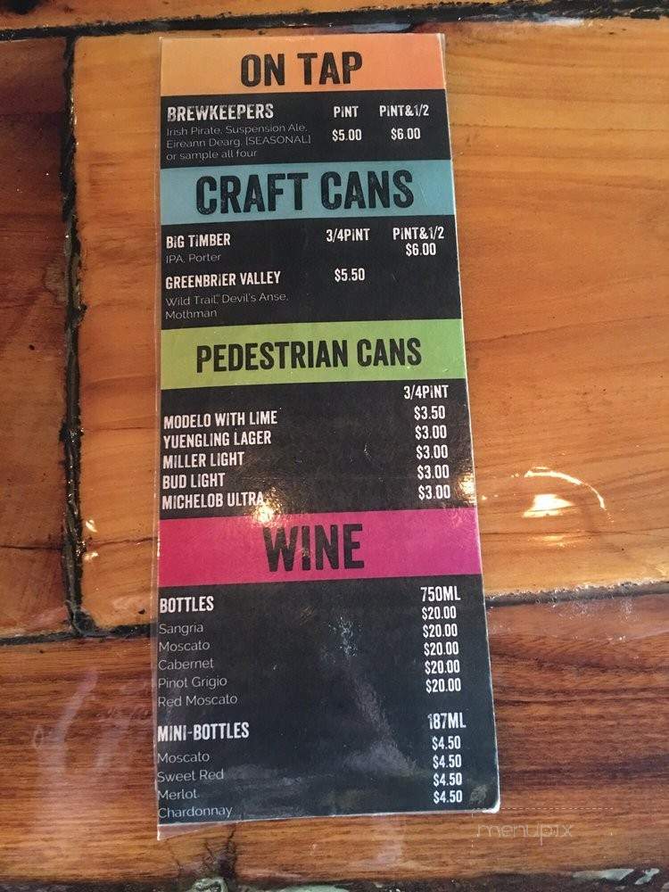 Tacoholix - Wheeling, WV menu_pic