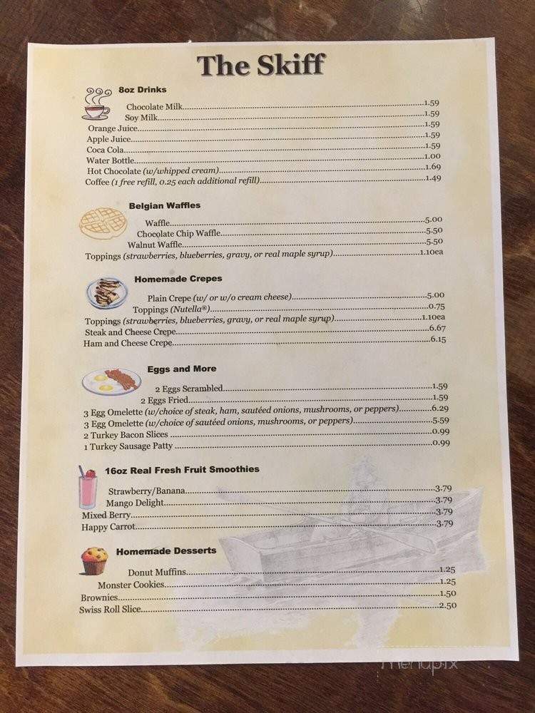 The Skiff - Ravenswood, WV menu_pic